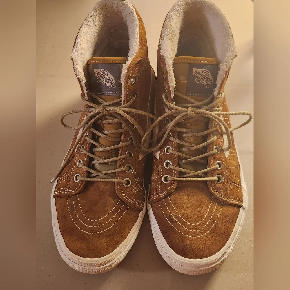 Vans Sk8-Hi MTE Cumin/ Slate Green Men's Size 8  EUC - Picture 4 of 11